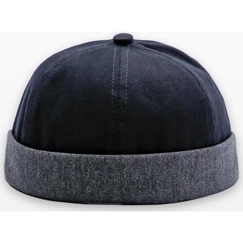 JAMONT Fashion Miki Caps Men Fisherman Beanies Cotton Round Hat Autumn Spring Winter Turn Up Retro Sailorcap Brimless Women Caps
