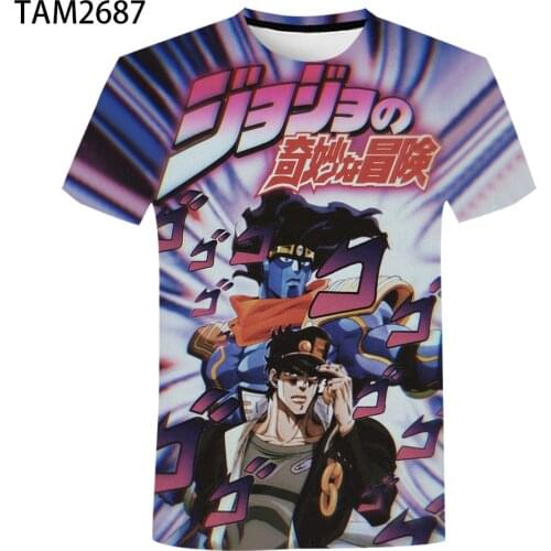 JOJO 2021 Summer Boys 3d graffiti print cartoon sonic T-shirt girls Street lovers childrens fun short sleeve round neck top