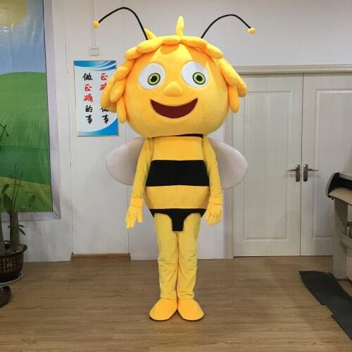 Character Maya bee mascot costume hot sale all kinds of bee costumes Christmas Party Suit costume mascotte adulte fancy gifts