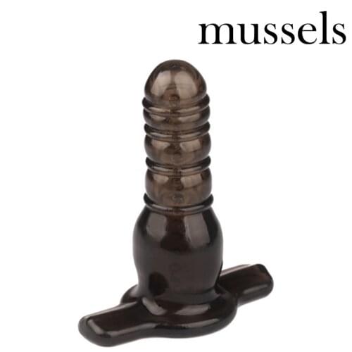 Mussels Male Anal Plug Toys Hollow Tunnel Butt Plug Thread Penis Dildo Prostate Massager Anal Extender Sex Toys For Adult