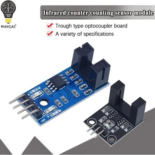 Speed Sensor Module Tacho Sensor Slot-type Optocoupler Tacho-generator Counter Module for arduino 51 AVR PIC 3.3V-5V Diy Kit