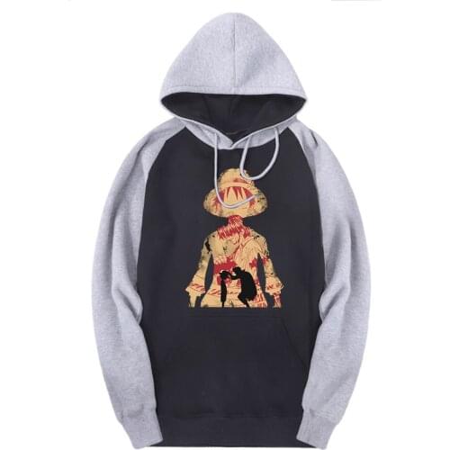 Full Sleeve One Piece Raglan Hooded Sweatshirts Men Warm Fleece Clothing Autumn Brand Hoodies Male Punk Black Moleton Masculino