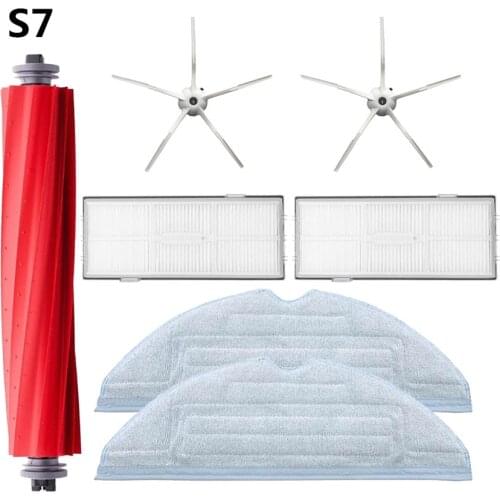 Whole Set Replace Parts for Xiaomi roborock S7 S70 S75 S7 Max Robotic Vacuum Cleaner Kits main Brush side brush Filter Cloth mop