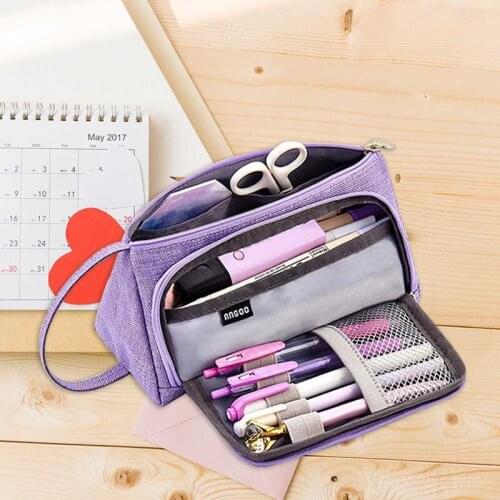 New Super Pencil Case Kawaii Large Capacity Pencilcase School Pen Case Supplies Pencil Bag School Box Pencils Pouch Stationery
