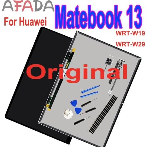 Original 13" LCD For Huawei Matebook 13 WRT-W19 WRT-W29 LCD Display Touch Screen Digitizer Assembly Touch Panel 2160x1440 Repair