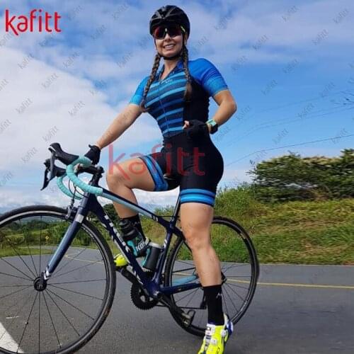 Kafitt casual womens sweatshirt suit renn fahrrad vetement femme jumpsuit cycling monkey riding womens clothing camisa de time