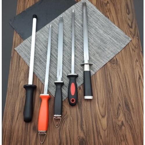 Musats Special price 12 inch sharpening rod sharpener bar grindstone professional sharpening steel carbon steel