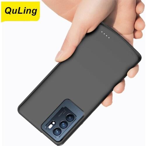 QuLing 6800Mah For OPPO Reno6 Battery Case Phone Bag Case Reno6 Pro + Plus Charger Bank Reno 6 Power Case For OPPO Reno6 Pro