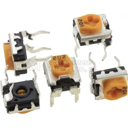 20pcs WH06-2C 100 200 500 1K 2K 5K 10K 20K 50K 100K 200K 500K 1M ohm Trimmer Potentiometer variable resistors WH06