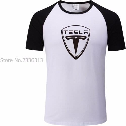 DIY cotton New Arrival men Tesla t-shirt male female tee shirt homme raglan sleeve T shirt