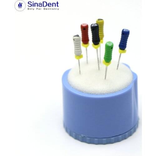 Dental Endo Files Stand Round Blue for Cleaning Foam Sponge Files Drills Endo Block Autoclavable Dental Materials for Root Canal