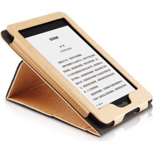 Slim Silk Flip Stand Leather Funda Capa Cover Magnet Smart Case For Amazon Kindle Paperwhite 2018 Paperwhite 4 10th Generation