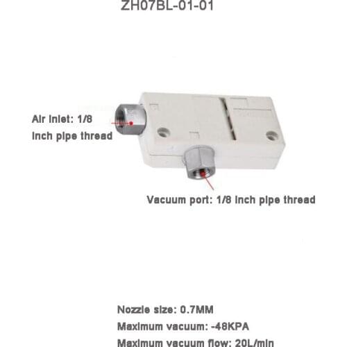 SHUYI ZH07BL-01-01 ZH series Box type vacuum generator with pneumatic components