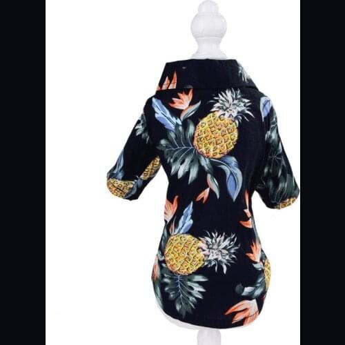 Spring And Summer Hawaiian Print Pet Shirt Suitable For Small And Medium-sized Shiba Inu Teddy Pet Clothing Dog Shirts