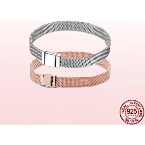 Genuine 925 Sterling Silver Clip Bead Bracelets for Women Fit Original Reflexions Bracelet Charms Femme Jewelry Fashion B055