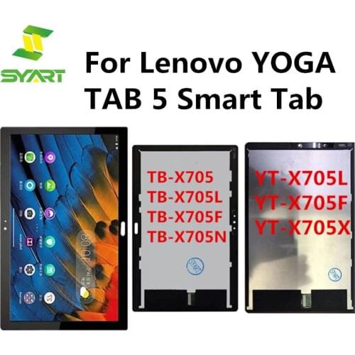 LCD Screen For Lenovo YOGA TAB 5 Smart Tab PRC WOR YT-X705L YT-X705X YT-X705F TB-X705F LCD With Touch Screen Digitizer Assembly