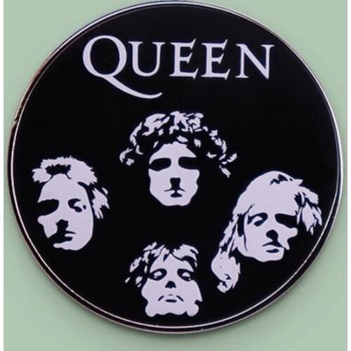 Freddie Mercury Queen Rock Band Enamel Brooch Pin Backpack Hat Bag Lapel Pins Badges Women Mens Fashion Jewelry Accessories