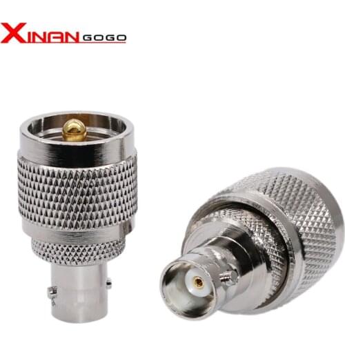 10pcs/lot RF Adapter BNC Female to UHF PL259 Male Adapter