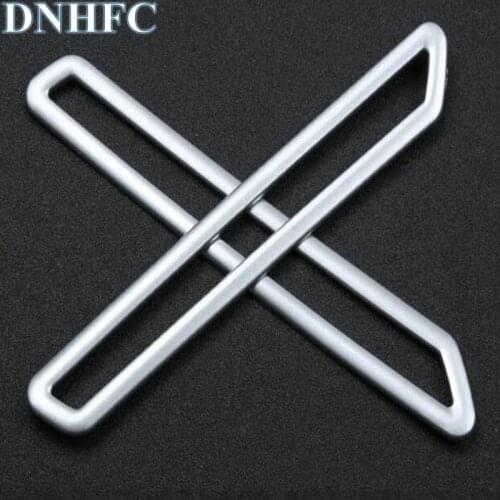 DNHFC Car Accessories for Alfa Romeo Giulia 2017 2018 ABS Chrome A Pillar AC Vent Outlet Frame Cover Trim 2pcs