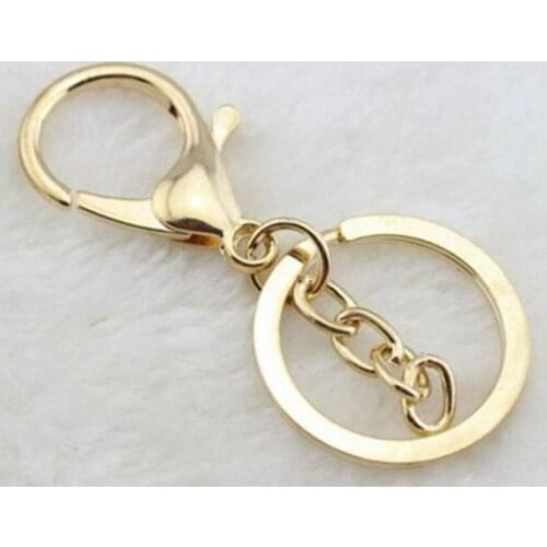 2Pcs New Metal Key Chain Creative Ring Keychain Keyfob Accessories