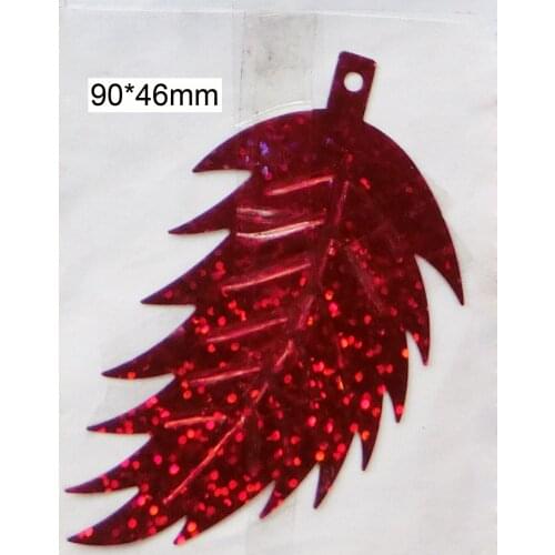 500g 90*46mm Large Leaf Sequins For Crafts Sewing DIY Garment Accessories Customized Confetti Spangles With 1 Side Hole