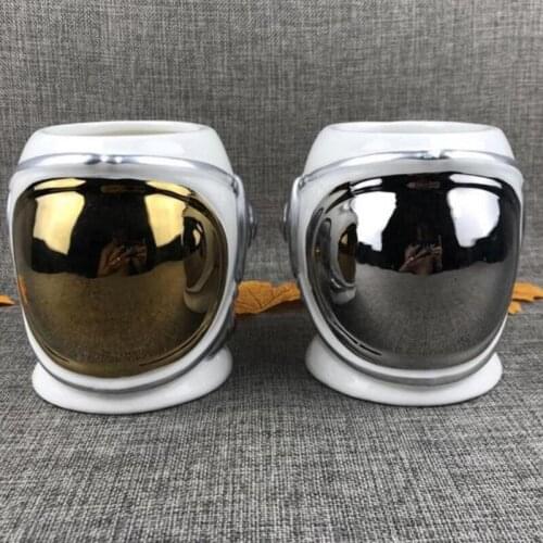 1pcs 550ml Creatively Designed Astronaut Helmet Shape Cup Aero Hat Ceramic Mark Coffee Cup Large Capacity Water Cup