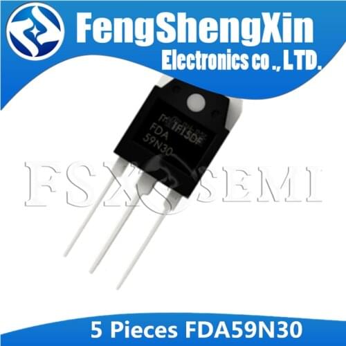5pcs FDA59N30 TO-3P TO-247 59A 300V 59N30 TO3P N-Channel MOSFET Transistor
