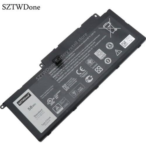 SZTWDONE F7HVR Laptop Battery for DELL Inspiron 15 7000 series-7537 17 7737 062VNH G4YJM T2T3J 4ICP5/67/90 14.8v 58wh