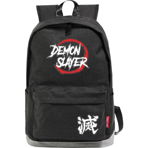 Anime Demon Slayer Student School Shoulder Bag Cosplay Backpack Cartoon Teentage Laptop Travel Bags Rucksack Gift