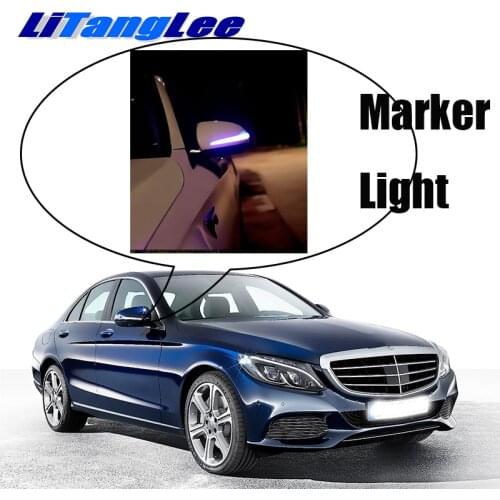 NOVOVISU Car Rearview Mirror Marker Light Welcome Light Turn Signal Update Lamp For Mercedes Benz C MB W205 2014~2019