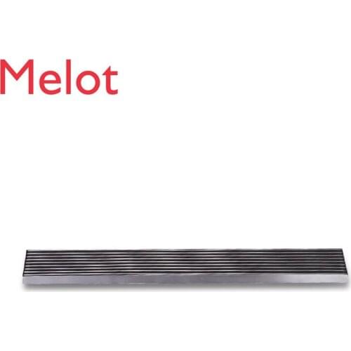 Anti-Hair Blocking Toilet Bathroom Strip Bamboo Plate Floor Drain 304 Stainless Steel Floor Drain Deodorant Floor Drain