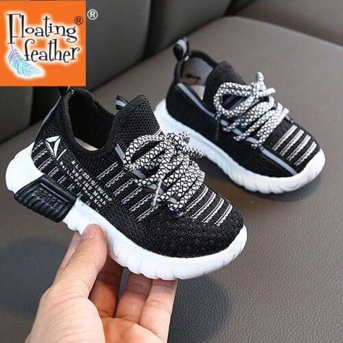 Size 21-30 Boys Mesh Breathable Running Sneakers For Children Girls Sports Shoes For Kids Non-slip Light Toddler Shoes For Baby