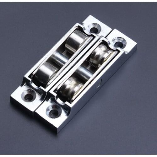 4pcs/set Sliding Door Wheels Rollers Heavy Mute Stainless Steel Window Sliding Door Bearing Rollers Furniture Hardware E12028