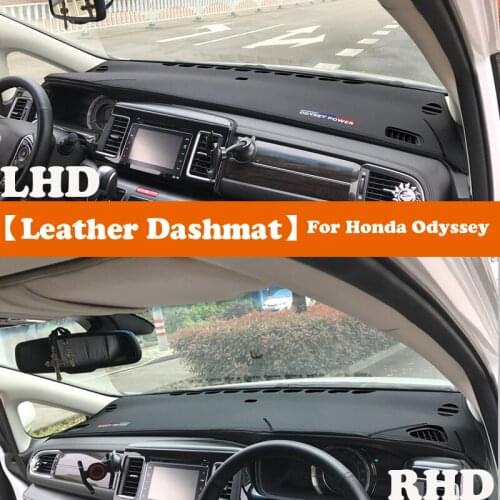 Leather Dashmat Accessories Car-Styling Dashboard Covers Pad Dash Mat Sunshade Carpet For Honda Odyssey 2015-2019 2020 2021