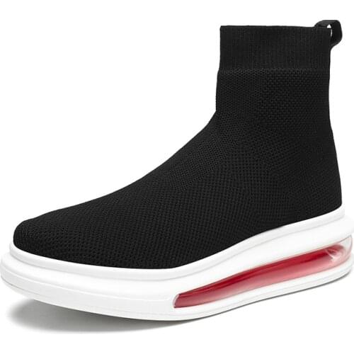 BALENC Sneakers Women Air Sole Upper Breathable Sport Shoes Sock Boots Woman Chunky Shoes High Top Running Shoes For Women 35-41