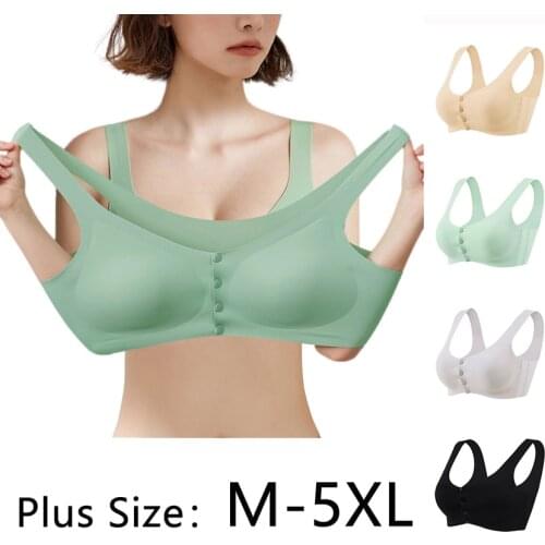Plus Size Breastfeeding Bras Maternity Nursing Bra Feeding Nursing Underwear Clothes For Pregnant Women Seamless Ice Silk Bra