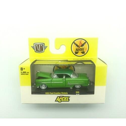 M2 1:64 Machines 1953 Ford Crestine Victoria Collection Metal Die-cast Simulation Model Cars Toys