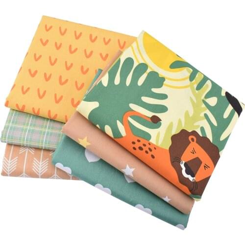 Nanchang Cartoon Series Print Cotton Fabric Patchwork Cloth Sewing Doll Baby&Childrens Bedding Clothes Dress Tissue Material