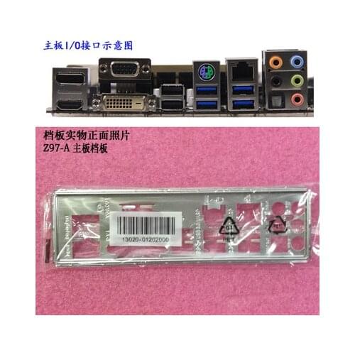 New I/O shield back plate of motherboard for ASUS Z97-A just shield backplate