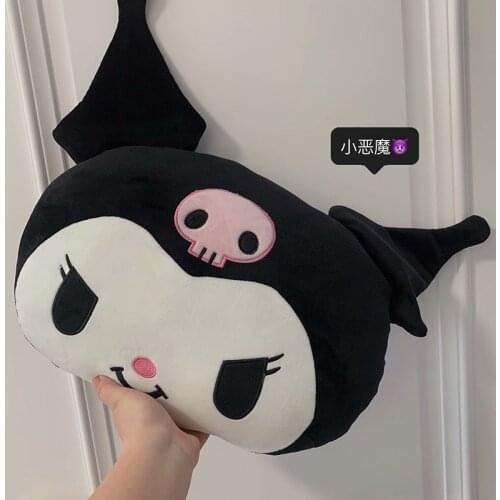New Hobbies Stuffed Animals Plush Movies Kuromi 45*40cm girl heart student pillow doll Cute and charming Toys For children Gift