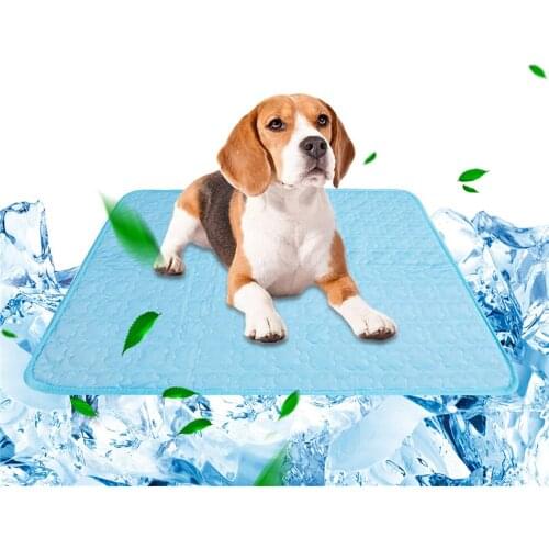Dog Mat Cooling Summer Pad Mat For Dogs Cat Blanket Sofa Breathable Pet Dog Bed Washable For Small Medium Large Dogs Car Pet Pad