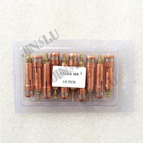 Free shipping 10PSC Chuck M8 Stud Welding Gun Consumables