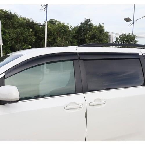Clear Plastic Window Visor Vent Shades Sun Rain Deflector Guard For Toyota Sienna 2011 2016 2017 2018 2019