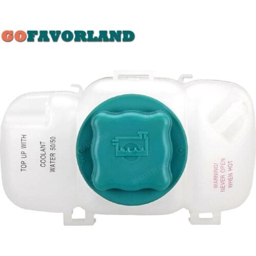 Coolant Reservoir Overflow Tank W/Cap White Plastic 30741973 For Volvo S60 2001-2009 XC70 V70 1999-2004 S80 XC90 2000-2014