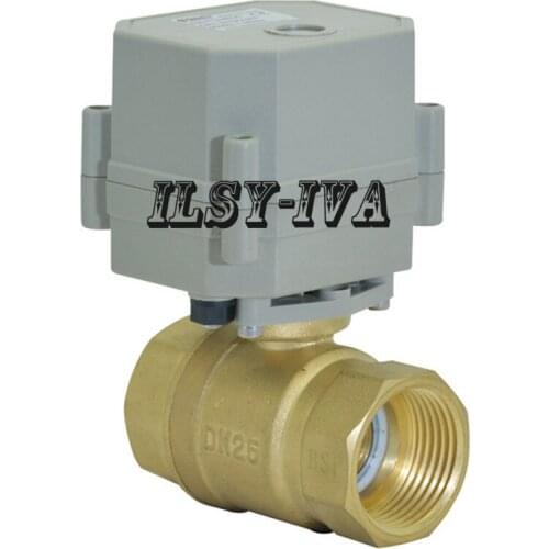 1" DN25 brass motorised ball valve,DV5V two way electric ball valve