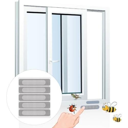 25Pcs Anti Mosquito Adhesive Door Window Net Mesh Repair Screen Patch Sticker Home Textile Accessories