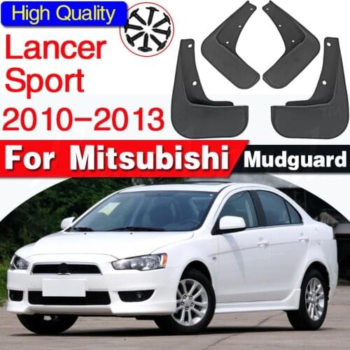 For Mitsubishi Lancer 9 2008-2011 2009 2010 Set Car Mud Flaps Sedan With Side Skirt GTS Mudflaps Splash Guards Mudguards Fender