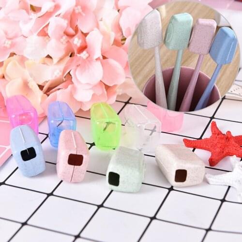 5Pcs/set Portable New Practical Tooth brush Cover Holder toothbrush Headgear Travel Hiking Camping Brush Cap Case Wholesale