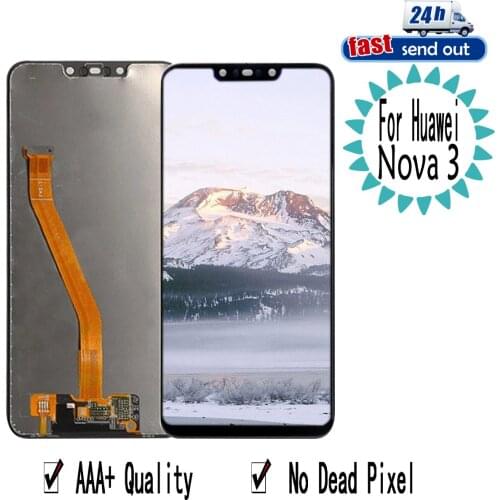 6.3" LCD For Huawei Nova 3 LCD Display Touch Screen PAR LX1 LX9 Touch Screen Digitizer Assembly Replacement For Huawei nova3