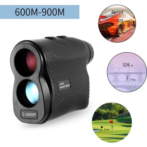 600/900M Laser Rangefinder Golf Hunting Measure Telescope Digital Monocular Laser Distance Meter Speed Tester Laser Range Finder